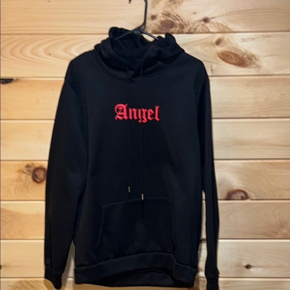 SHEIN Black and Red Hooded Gothic Sweatshirt Size XL - Picture 1 of 6